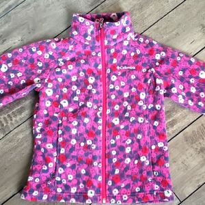 Girls Columbia fleece jacket size 7/8 small